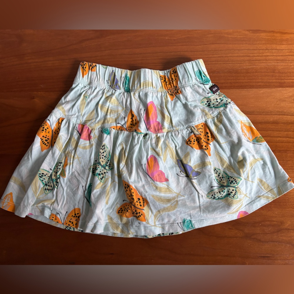 Tea Collection Light Green and Yellow Skirt Shorts